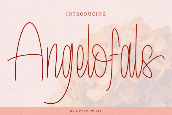 Angelofals: A Modern Script Font for Editorial Design