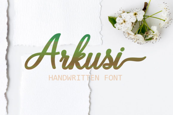 Arkusi: A Script Font for Modern Branding and Creative Projects
