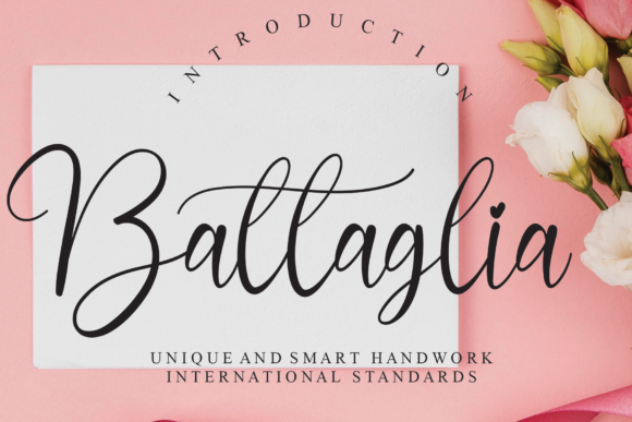 Battaglia Font for Handmade Creations