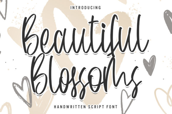 Beautiful Blossoms: A Handwritten Font for Editorial Elegance