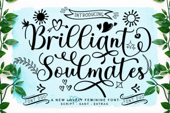 Brilliant Soulmates: A Dainty Script Font for Luxury Branding