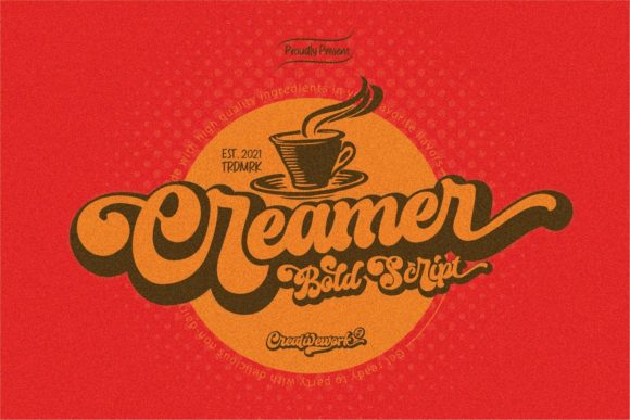 Creamer: A Bold Handwritten Font for Web Design