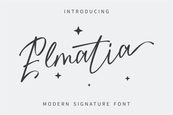 Elmatia: A Delicate Script Font for Modern Editorial Design