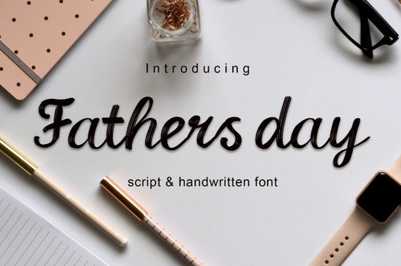Fathers Day Font for Web Design