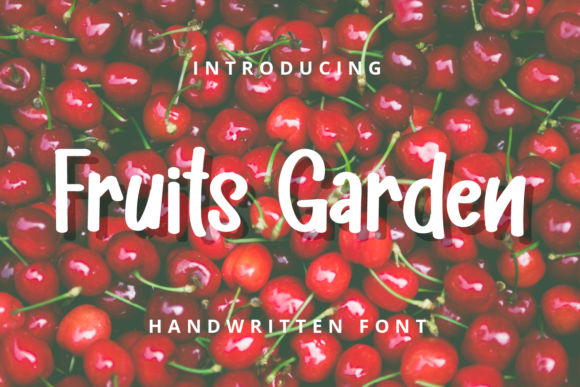 Fruits Garden Font for Handmade Creations