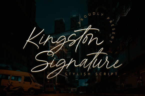 Kingston Signature Font for Polished Branding