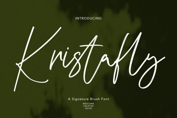 Kristafly: A Luxe Script Font That Elevates Your Brand
