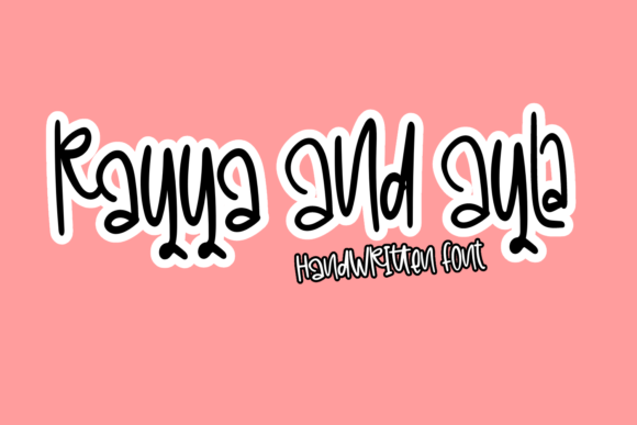 Rayya and Ayla: A Handwritten Font for Creative Makers
