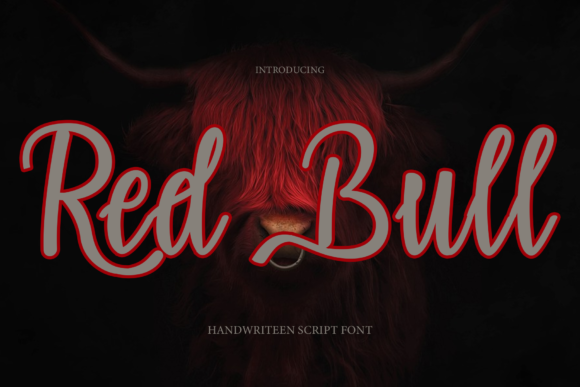 Red Bull: A Vintage Script Font for Editorial Design