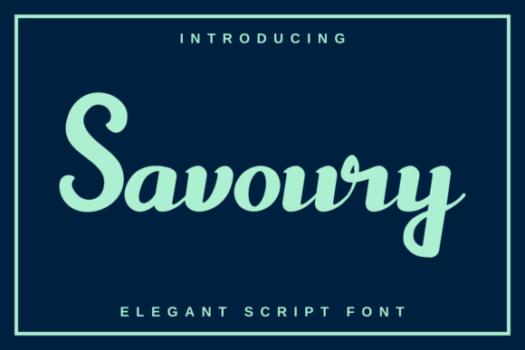 Savoury Font for Campaign Creativity