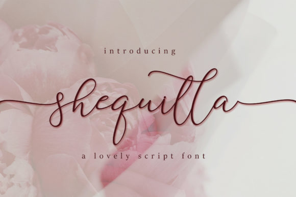Shequilla Script Font for Handmade Creations