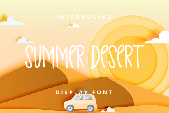 Summer Desert: A Joyful Script Typeface for Editorial Design